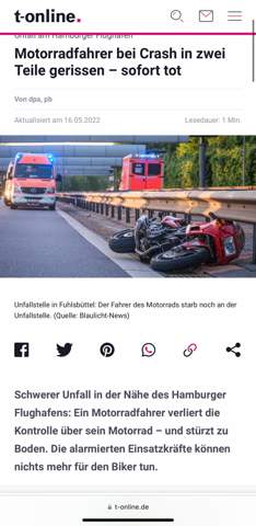  - (Auto und Motorrad, Motorrad, Unfall)