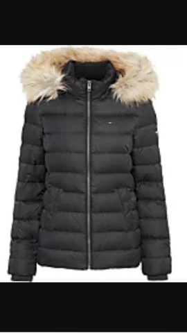 Tommy Hilfiger Damen Daunenjacke Alana Down Jacket Schwarz