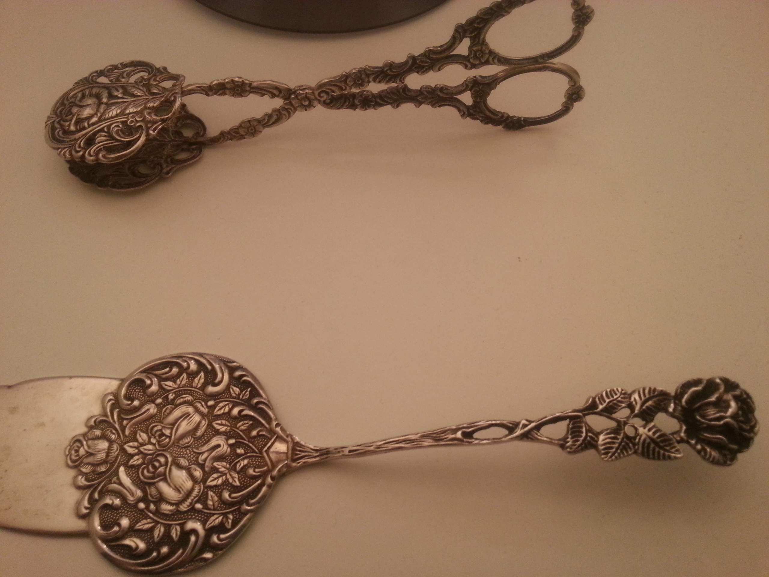 Tortenheber “Antiko 800” Hildesheimer Rose, irgendetwas wert? (Silber