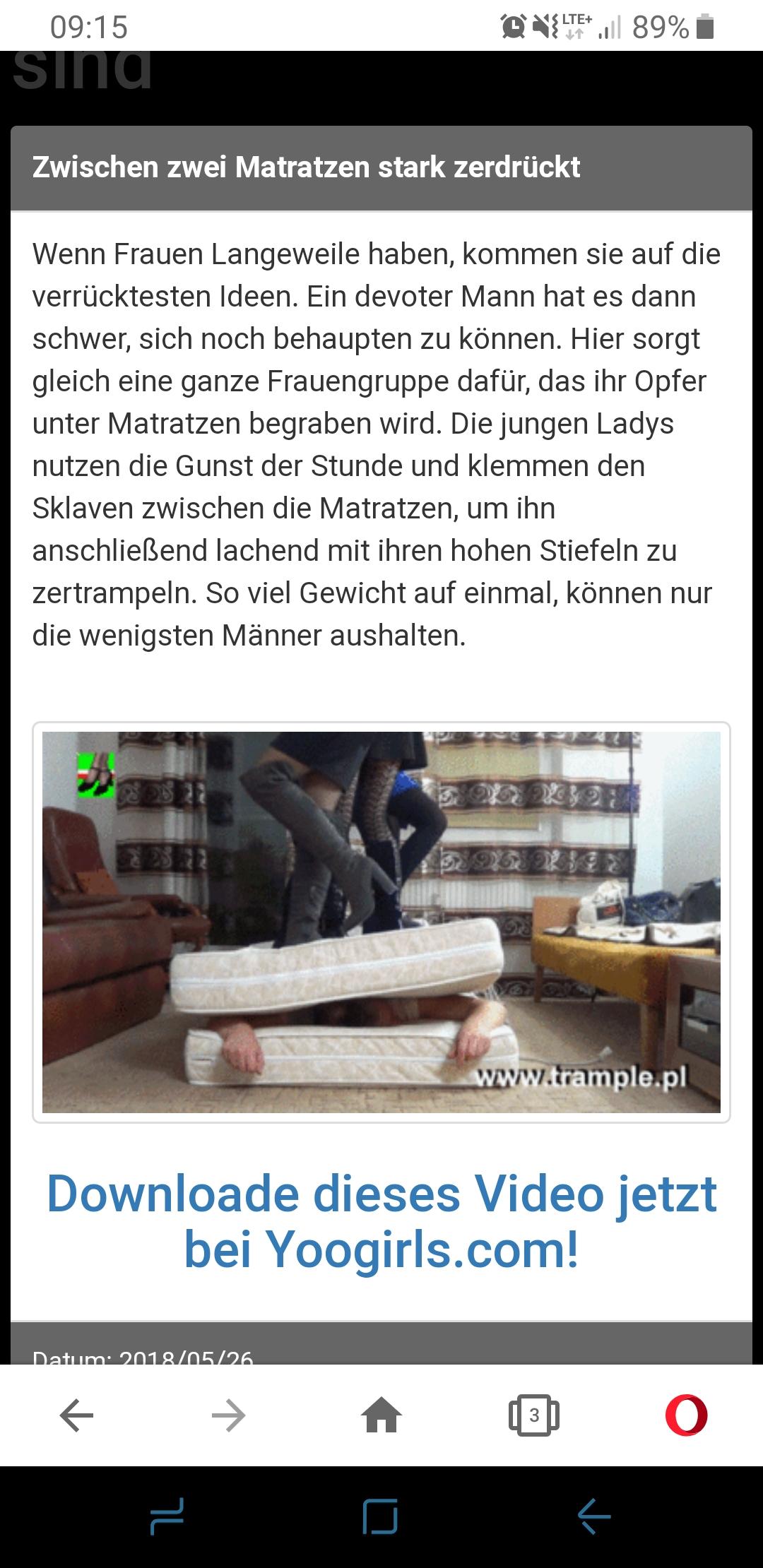 Trampling Zwischen2 Matratzen Matratze