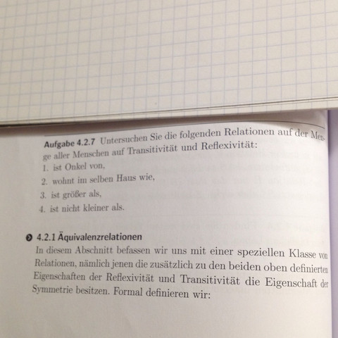 Transitiv oder reflexiv? (Mathe, Relation)