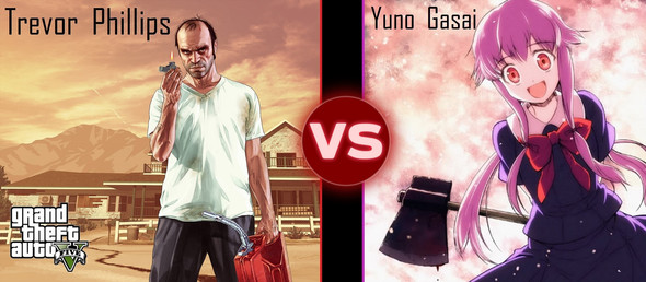 Trevor Phillips vs Yuno Gasai  - (Anime, GTA V, vs)