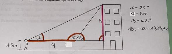 Trigonometrie: Kann mir jemand bei diesem Beispiel helfen?