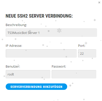 Welches Passwort und Benutzername? - (Teamspeak, musikbot)