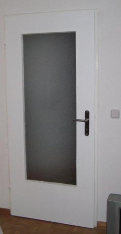 Türglas Lichtundurchlässig abkleben (Licht, Tür, Schlafzimmer)