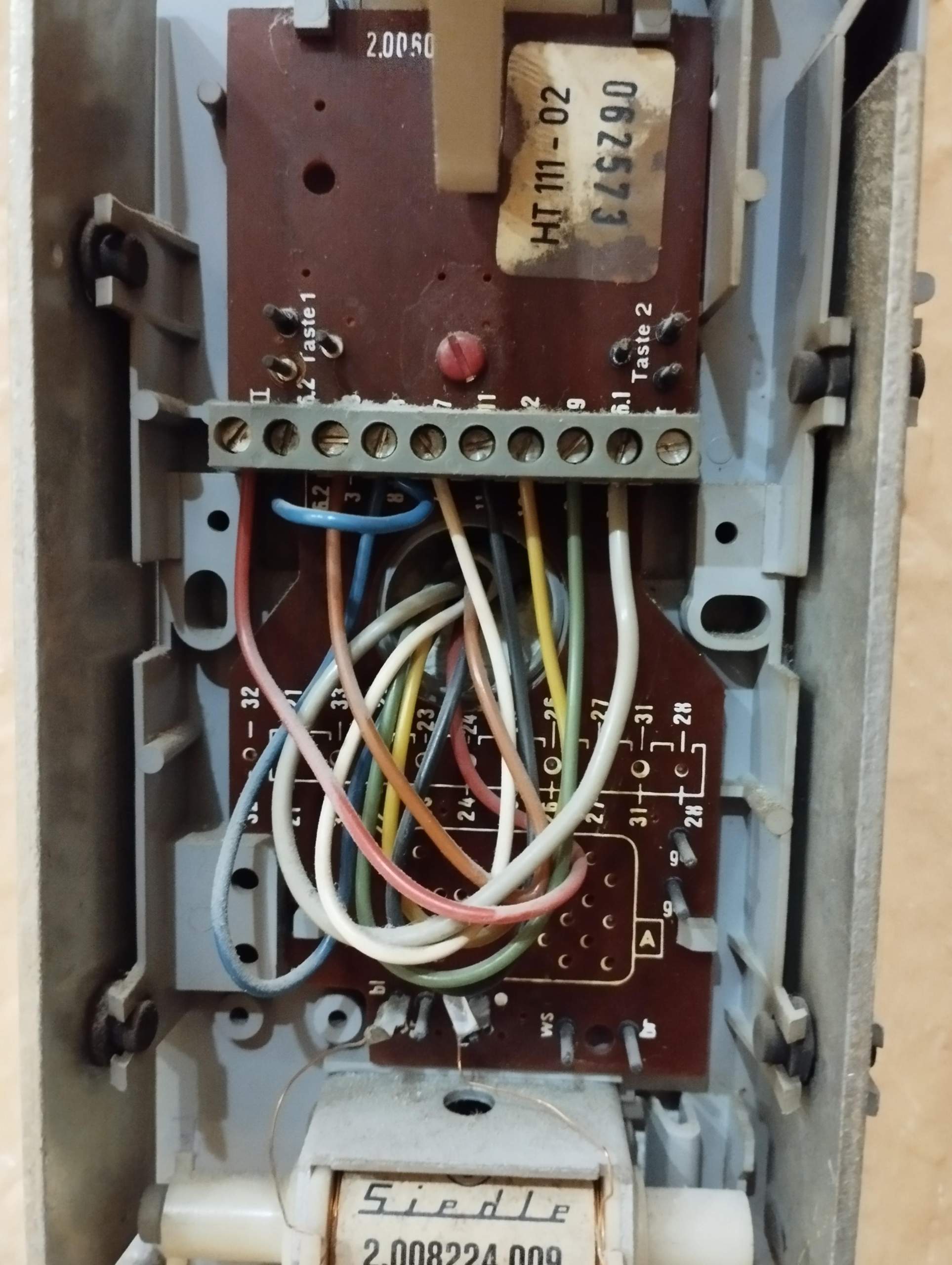 Türsprechanlage 'Siedele HT 111 02' gegen 'Grothe HT 623' tauschen ...