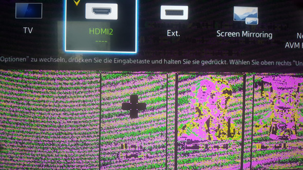 Tv Hat Nur Noch Lila Grun Und Gelb Als Farben Bildschirm