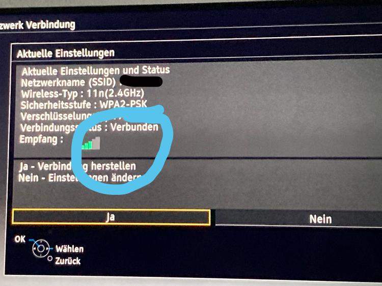 TV verbindet sich nicht mit dem WLAN? (Technik)