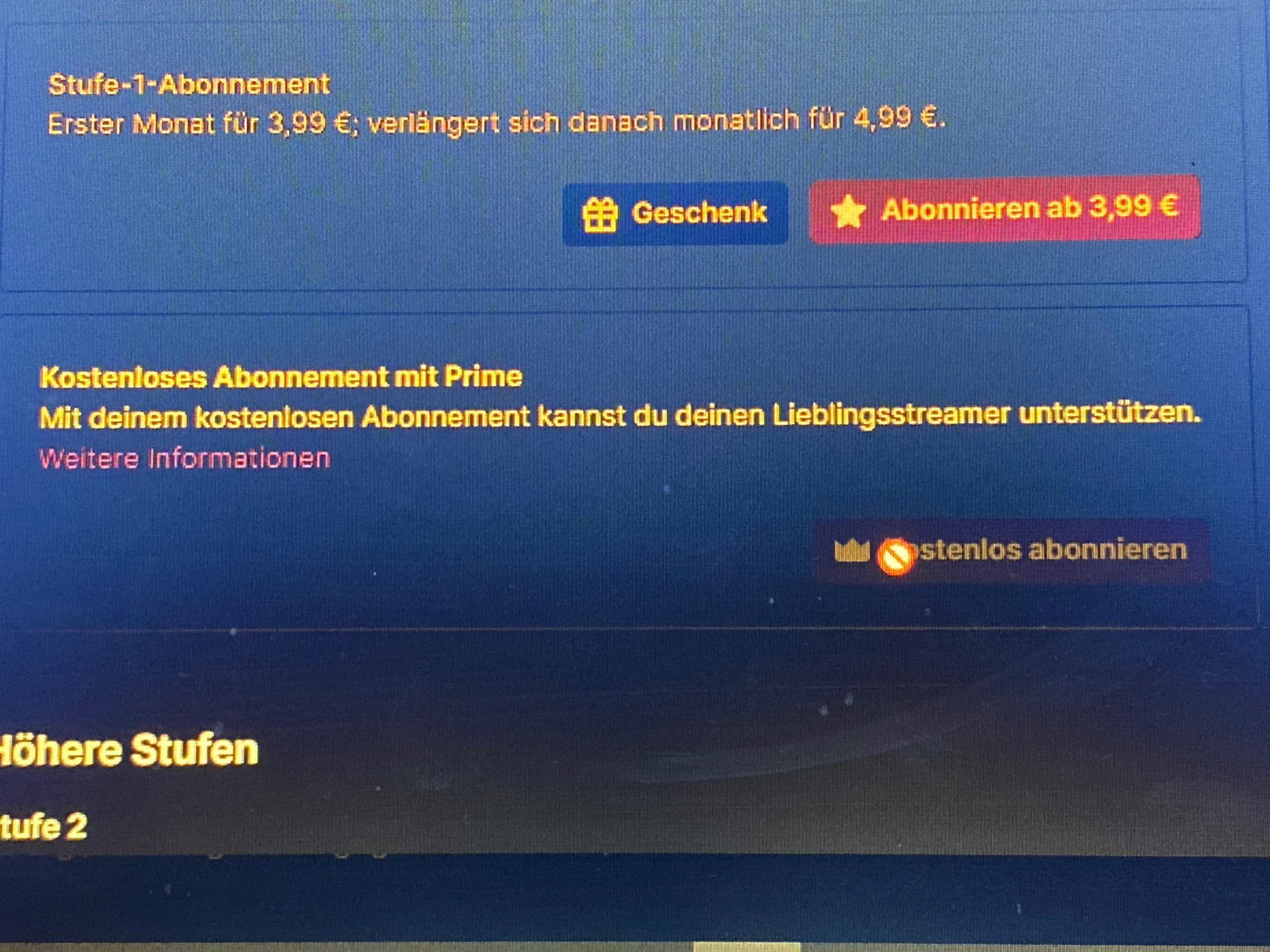 Twitch prime sub nicht möglich? Streaming, Amazon Prime)
