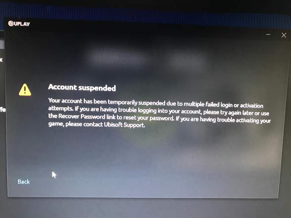 Ubisoft Account Suspendiert Computer Handy Smartphone