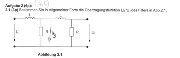Übertragungsfunktion? (Elektrotechnik, übertragungsfunktion)