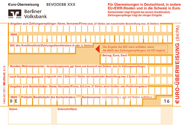 Uberweisung Nach Polen Ausdrucken Bank