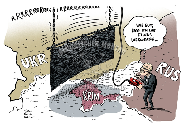 Ukraine-Konflikt Karikatur?
