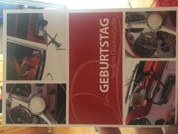 Cabrio - (Geburtstag, Karten, Oldtimer)
