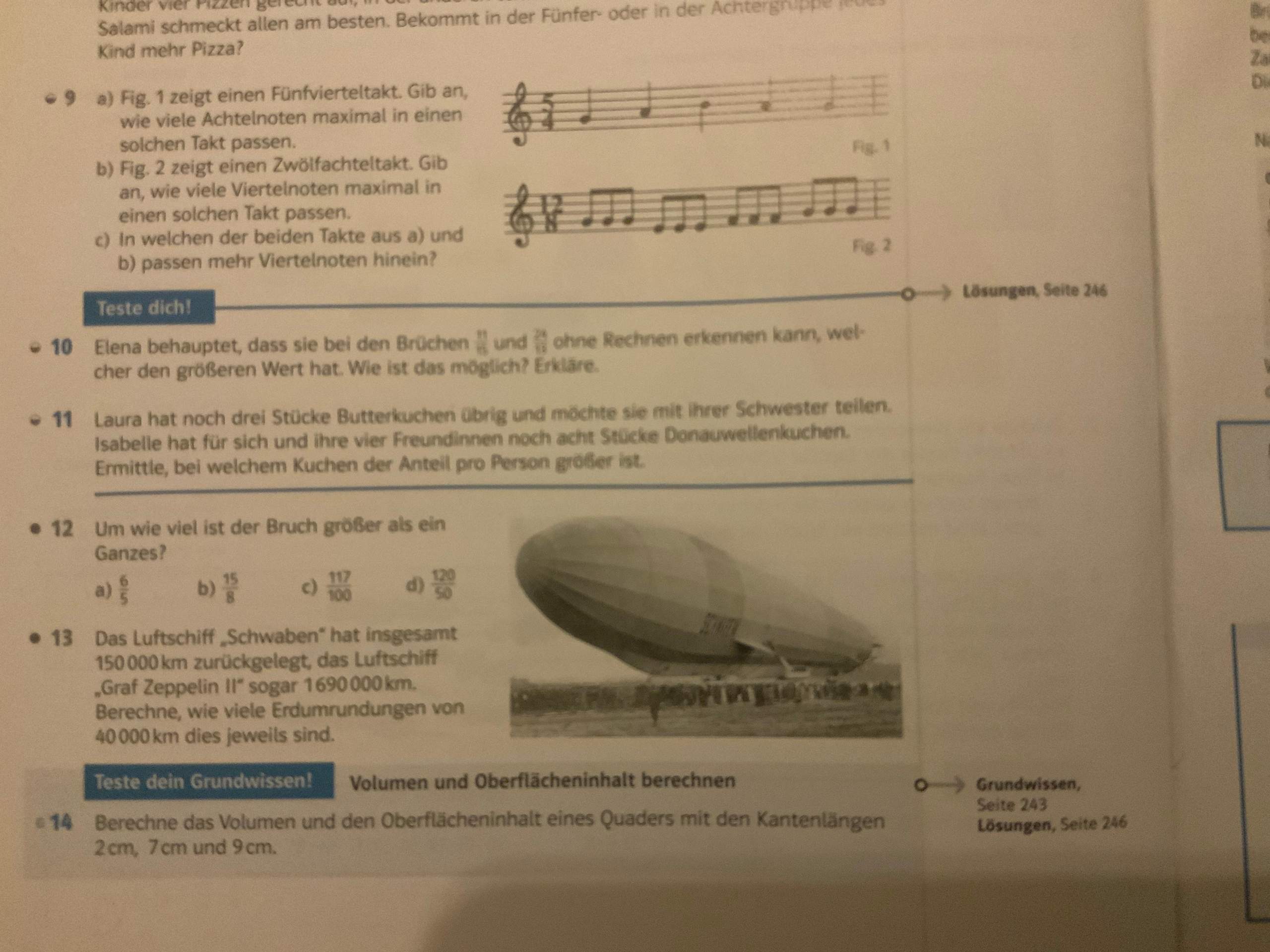 Um wie vieles ist der Bruch größer als ein ganzes? (Mathematik