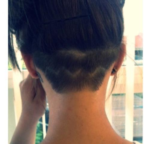 Undercut bei frauen mit langen haaren