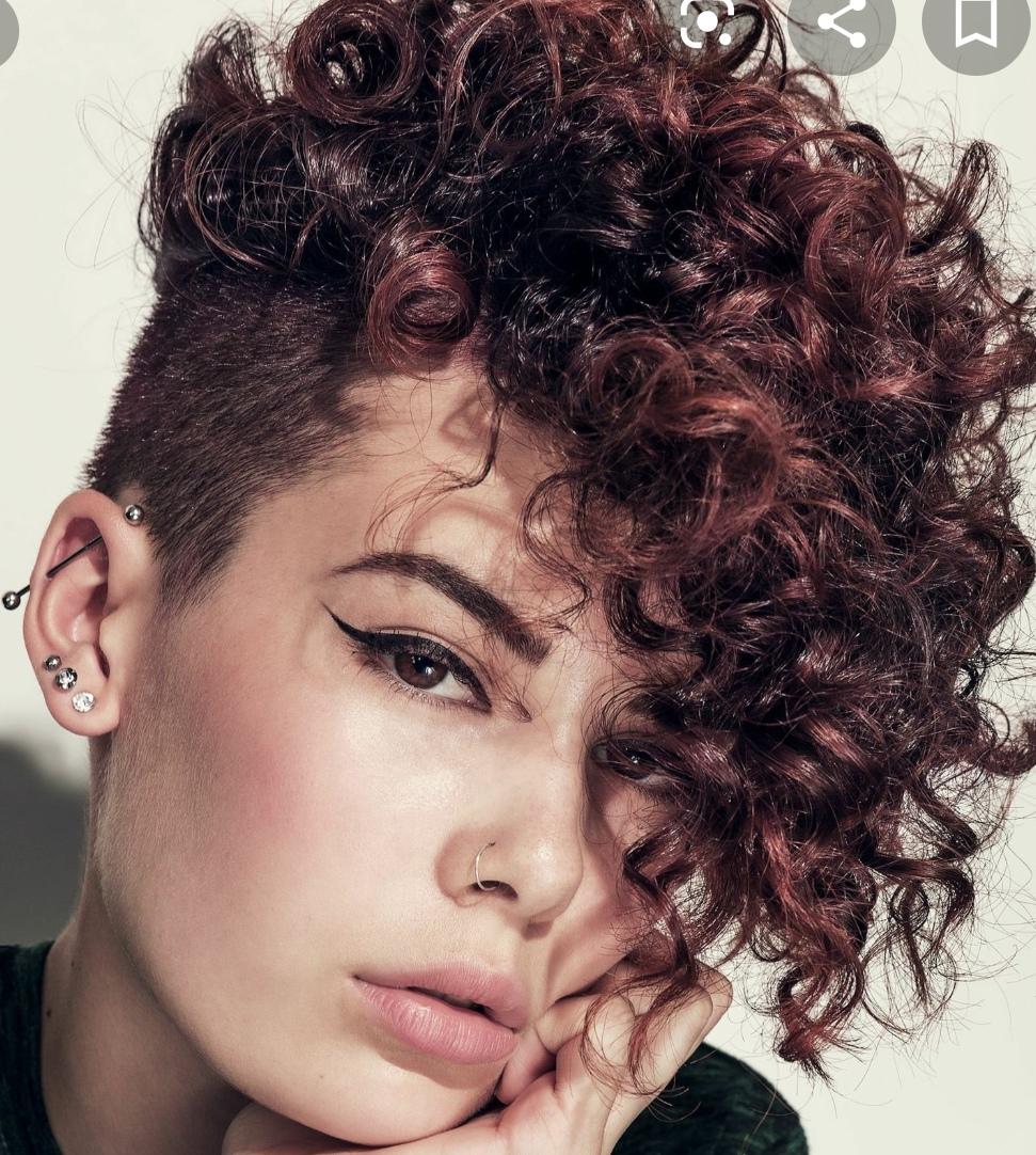 Undercut Mit Locken Haare Frisur