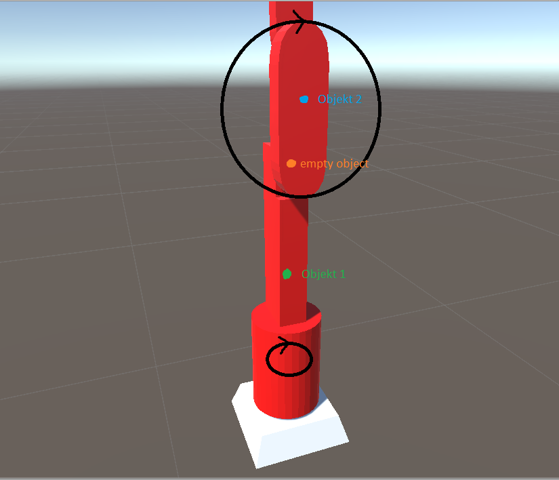 Unity3D: Objekt um rotierendes Objekt rotieren?