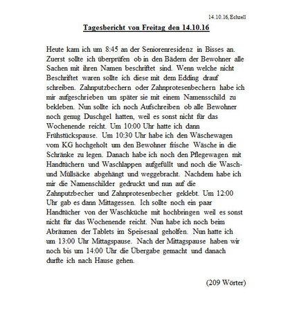 9 Wochenbericht Praktikum Kindergarten Vorlage Elwash