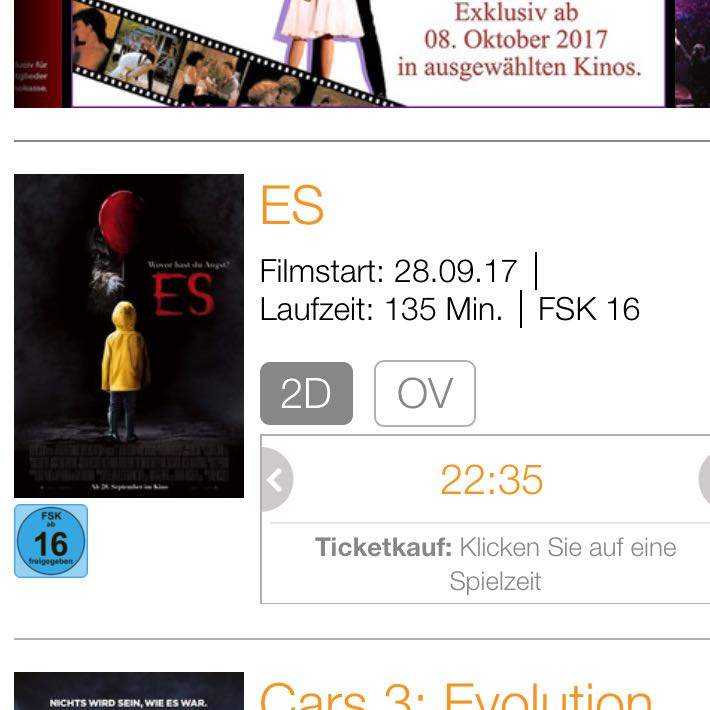 Unterschiede zwischen OV und 2D? Kino)