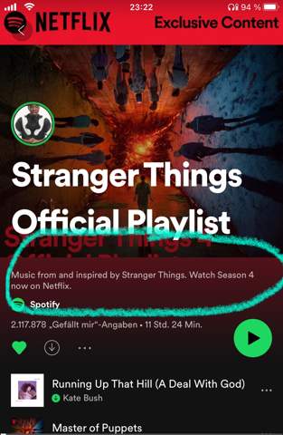 Untertitel bei Spotifyplaylists?