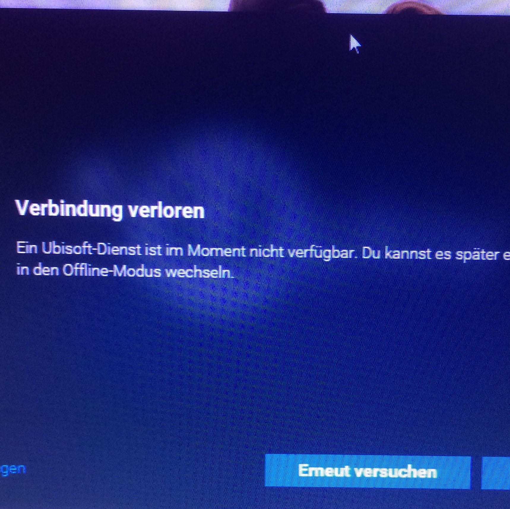 Ein Ubisoft Dienst Ist Im Moment Nicht Verfügbar