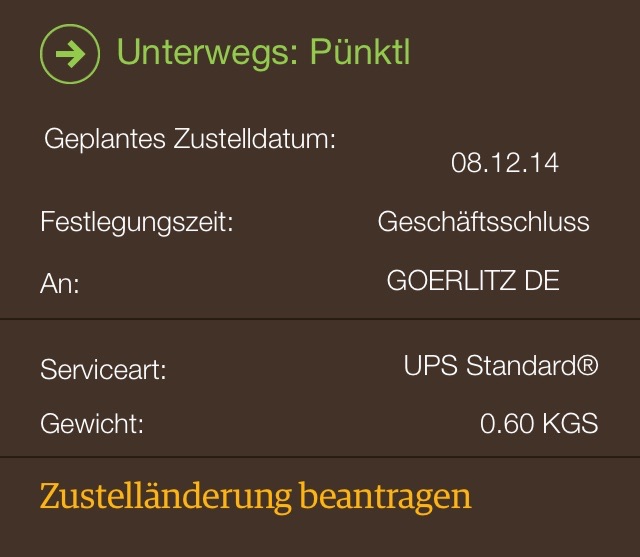 Ups Packchen Hangen Geblieben Post Paket Lieferung
