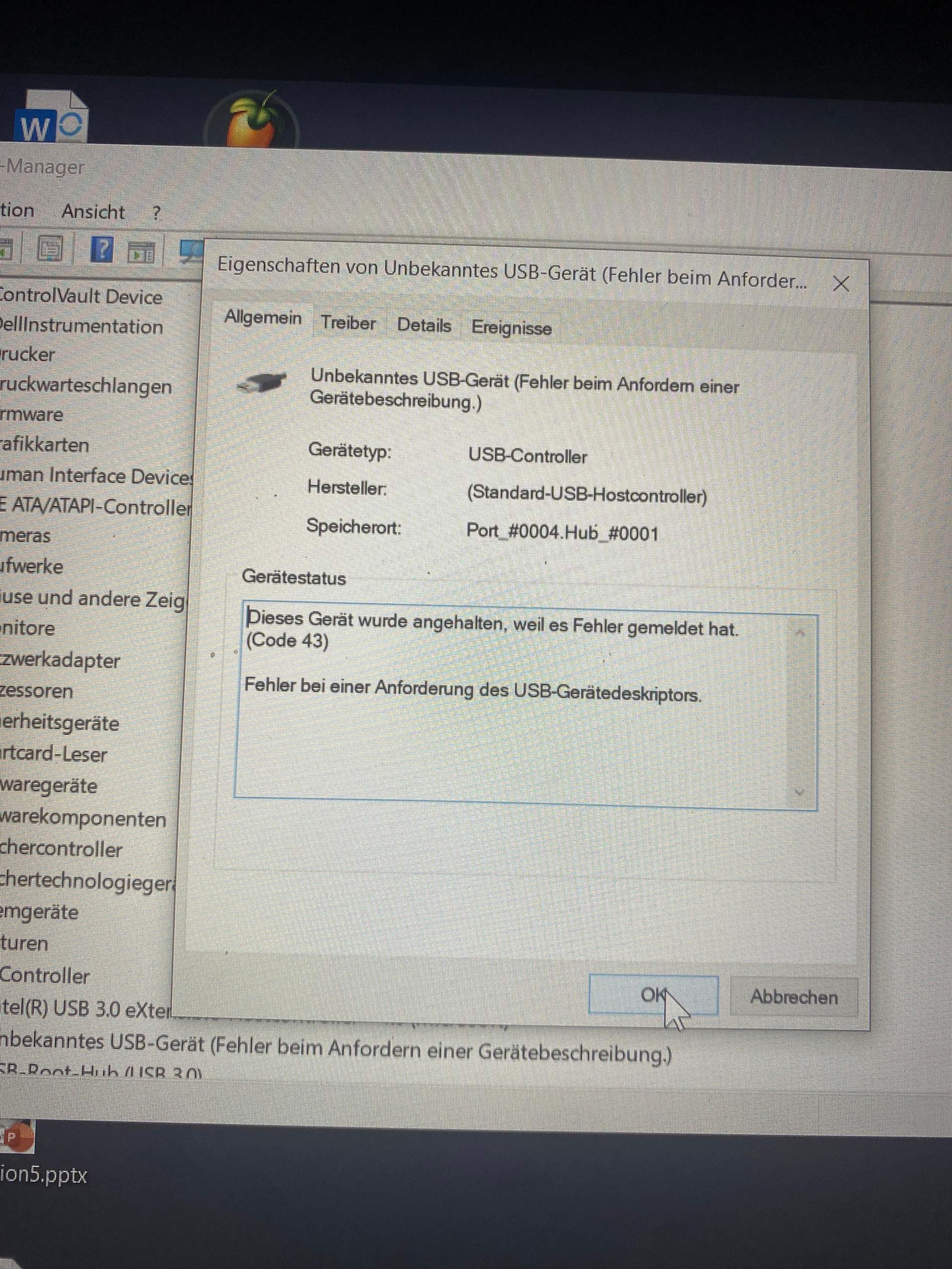 Usb gerät nicht erkannt? (Windows 10, Fehler, AudioInterface)