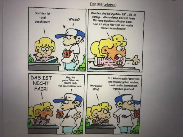 Utilitarismus In Diesem Comic Philosophie Und Gesellschaft Philosophie