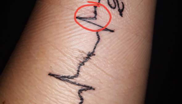Uunter Tattoo Folie Roter Punkt Gesundheit Und Medizin Tattoopflege Tattoowierer