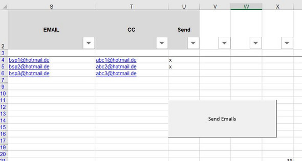 Vba Programmierung Automatischer Email Versandt Probleme