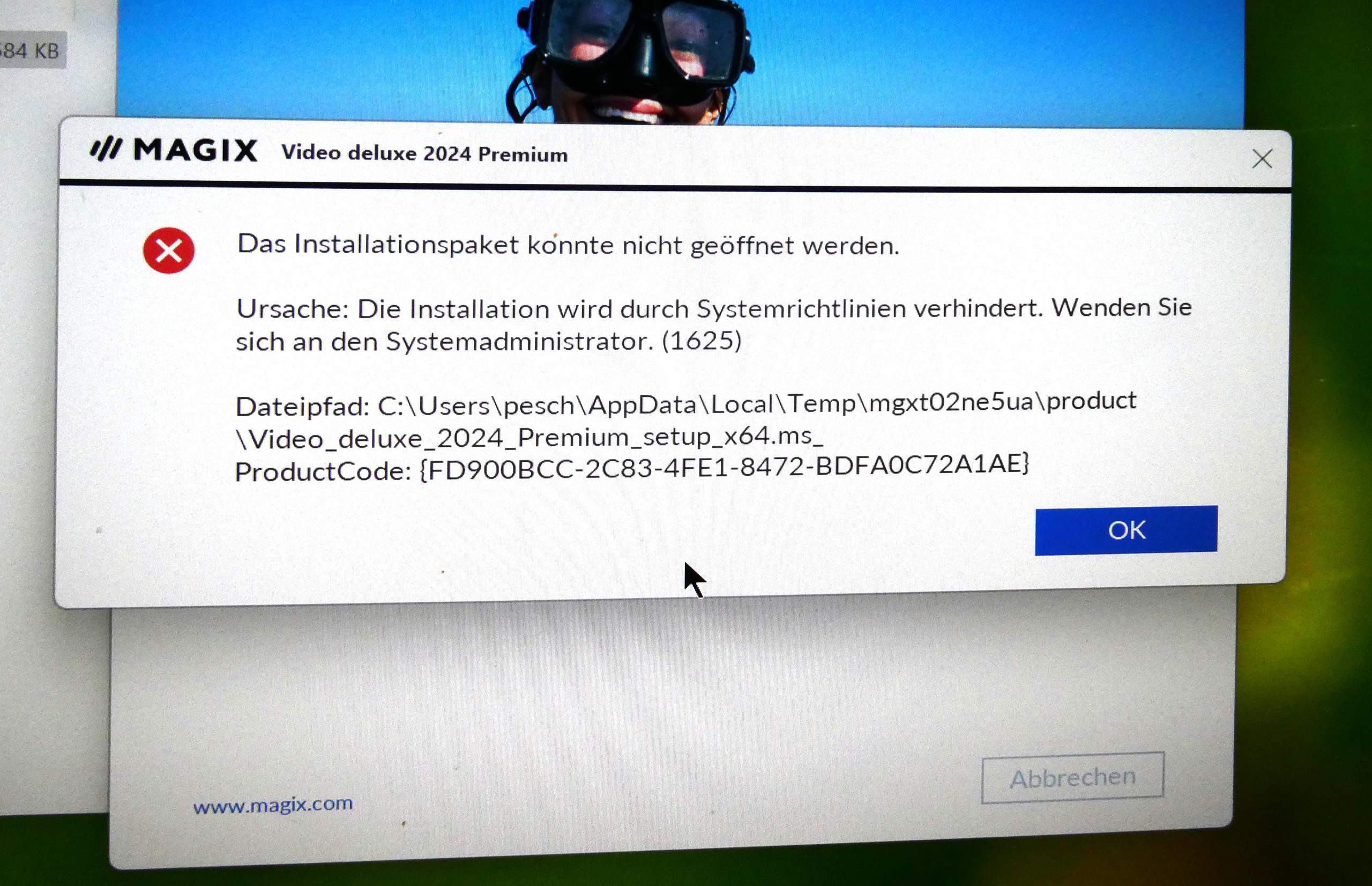 VDL 2024 läßt sich nicht installieren? (Windows 11)