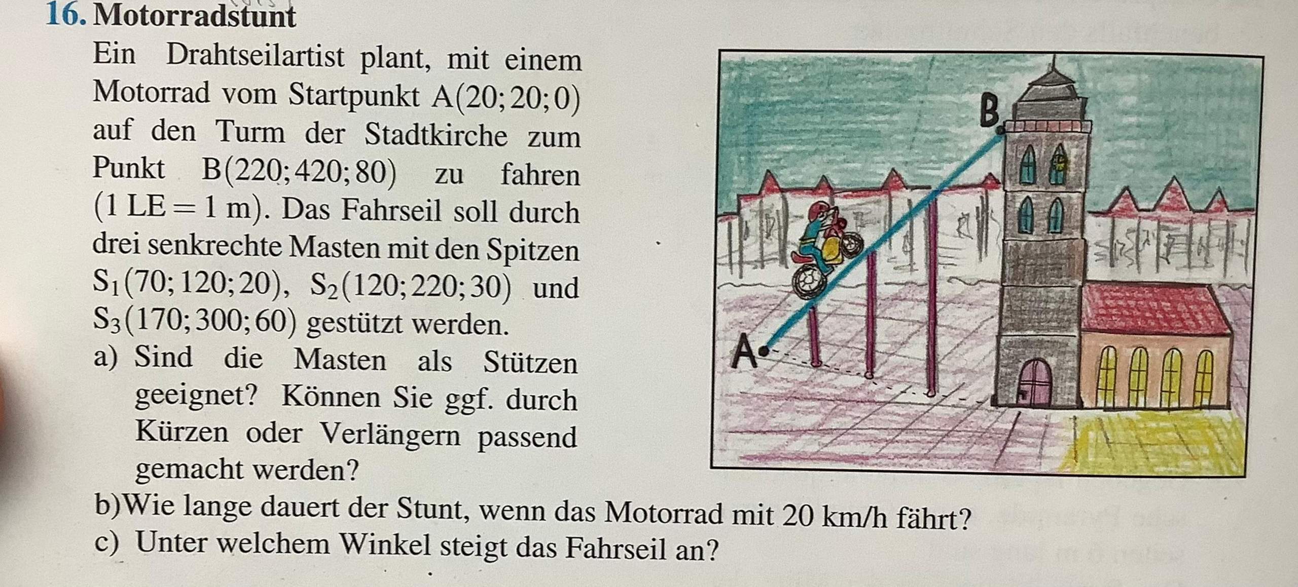 Vektoraufgabe? (Gleichungen, Formel, Geometrie)