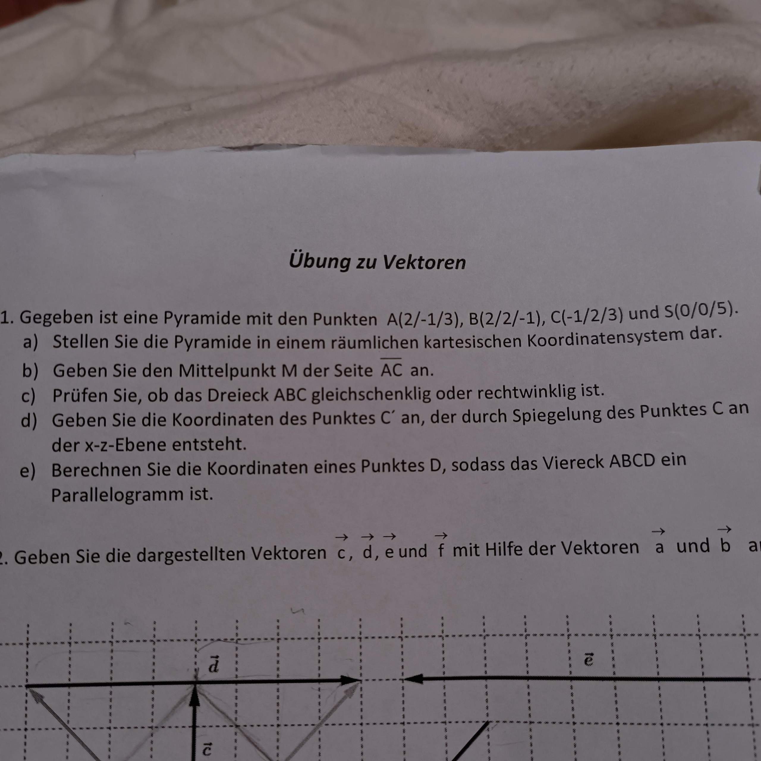 Vektoren spiegeln an Ebene? (rechnen, Gleichungen, Mathematiker)