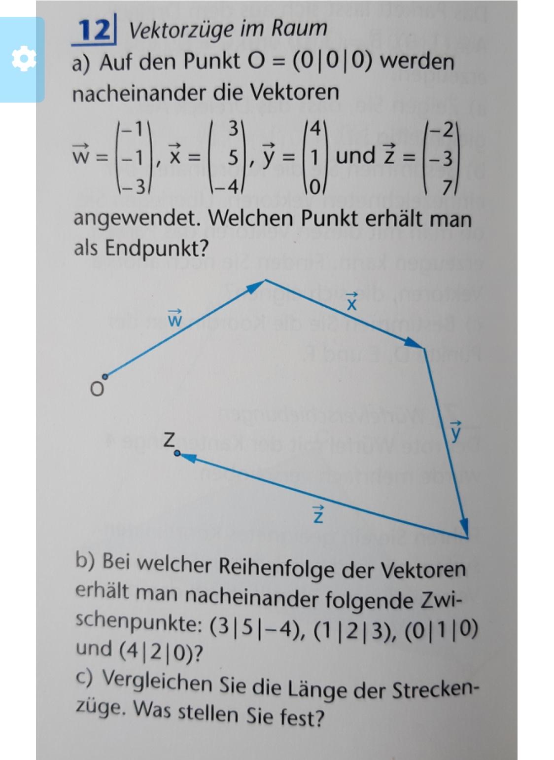 Vektorzüge im Raum? (Mathe, Vektoren)