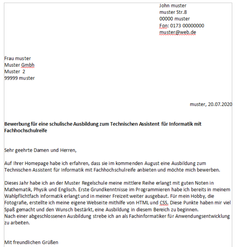 Verbesserungsvorschlage Fur Mein Anschreiben Schule Ausbildung Und Studium Ausbildung Anschreiben Schulische Ausbildung