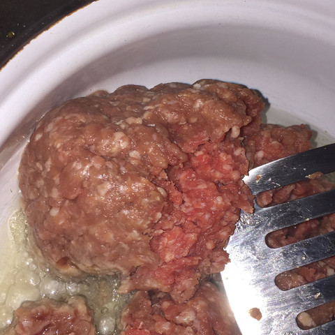 hackfleisch wird grau