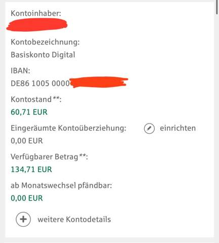 Wann ist das Geld auf dem P-Konto bei der Sparkasse verfügbar? Wann ist das Geld auf dem P-Konto bei der Sparkasse verfügbar?