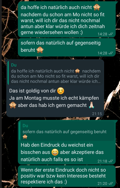 Soll Ich Ihm Nach Dem Date Schreiben Verhalten nach dem Date? (Crush, Erstes Date)