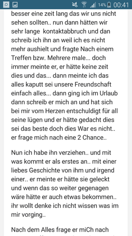 Extrem langer text für freund