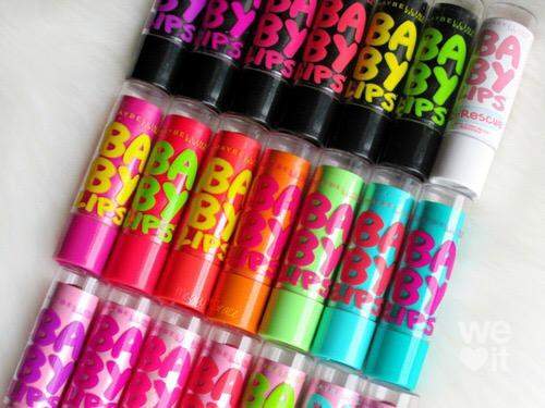 Verschiedene Baby Lips Lippenpflege