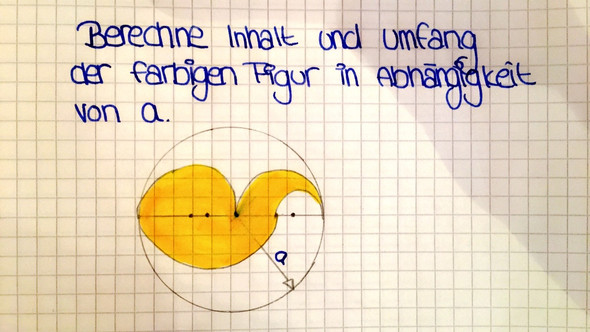 Das ist die Aufgabe.. - (Mathe, Kreis)