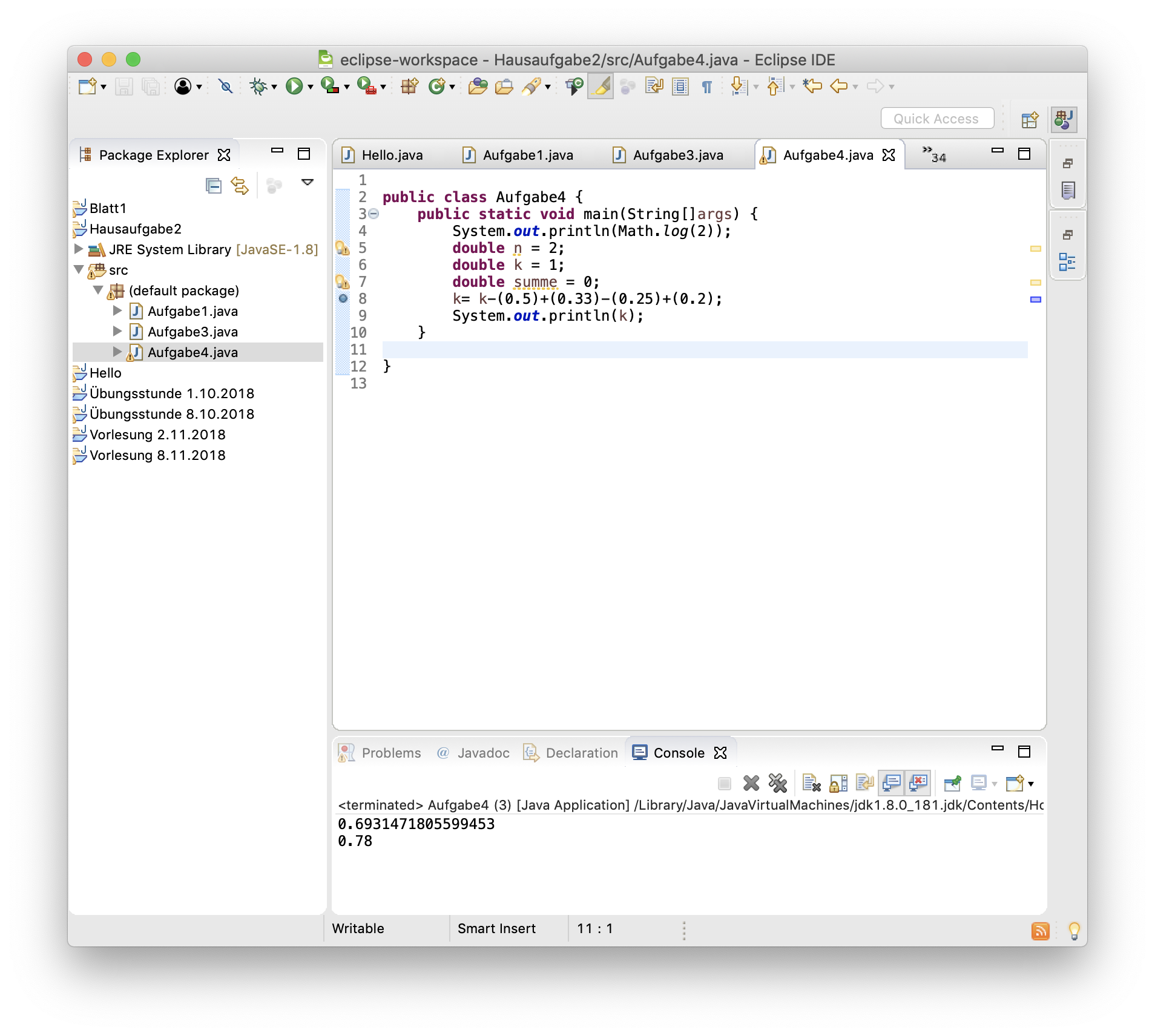 Versteht jemand diese Java Aufgabe (Logarithmus in Java umsetzen) Siehe