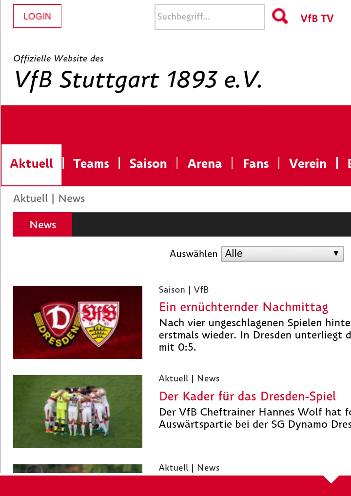 Vfb Website Schriftart ? (VfB Stuttgart)