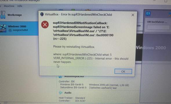 Virtualbox Display Error Virtualbox Error? (Windows, Virtuelle Maschine, VMware)