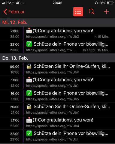 Virus Auf Iphone Kalender Handy Smartphone Apple