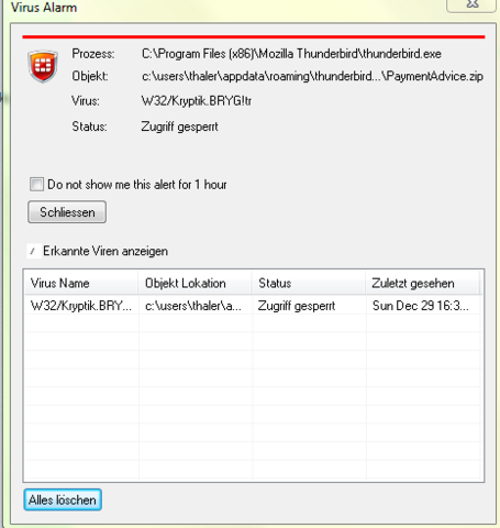 Virusname usw. - (Computer, PC, E-Mail)
