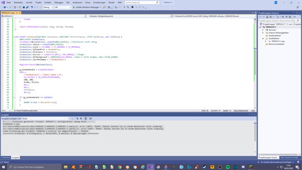 Visual Studio 2019 C Programmieren