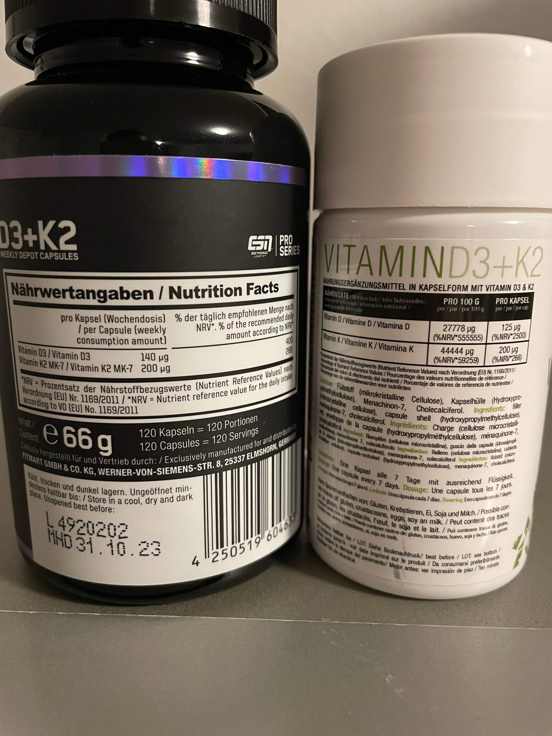 Vitamin D2 K2 Unterschied der Qualität? (Gesundheit und Medizin ...