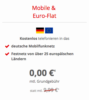Mobile & EUR Flat - (Handy, iPhone, Handyvertrag)